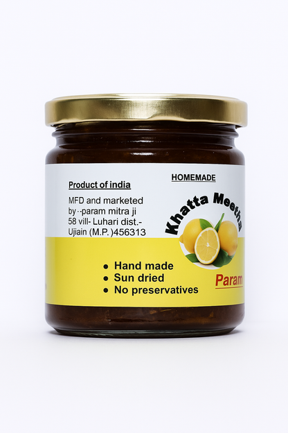 PMji khatta meetha lemon pickle
